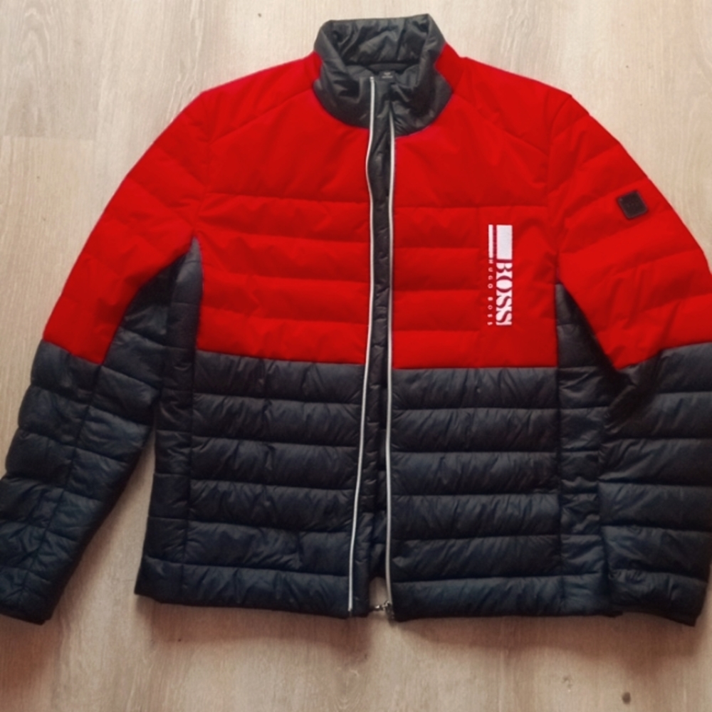 COPY - LIGHTWEIGHT DOWN JACKET WITH WATER-REPELLENT FINISH black and red in XL